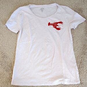 JCrew Cape Cod Lobster Graphic Tee XS Good